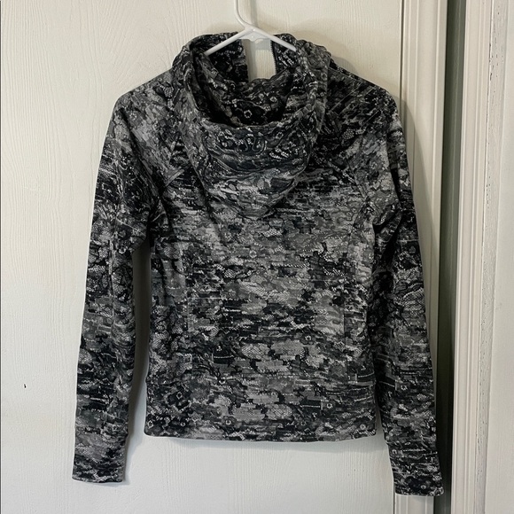 NWOT Lululemon Scuba Hoodie Jacket Full Zip Fleece Masked Lace Starlight Black 4 - Picture 9 of 14